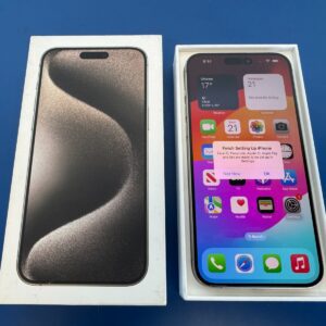 Apple lPhone 15Pro Max 256GB Natural Titanium Physical Sim Tray Unlocked