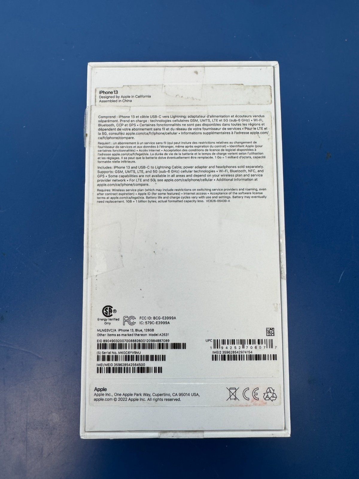 Apple iPhone 13 - 128GB - Blue (Unlocked) (CA) 100% battery health - Image 11