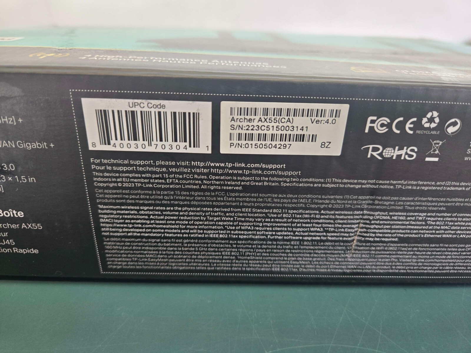 TP-Link Router Archer AX55 AX3000 Dual-Band Gigabit Wi-Fi 6 - Image 2