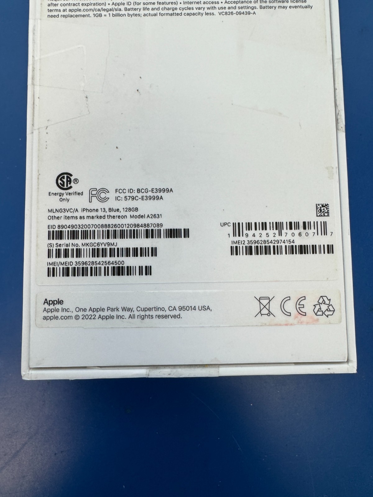 Apple iPhone 13 - 128GB - Blue (Unlocked) (CA) 100% battery health - Image 12