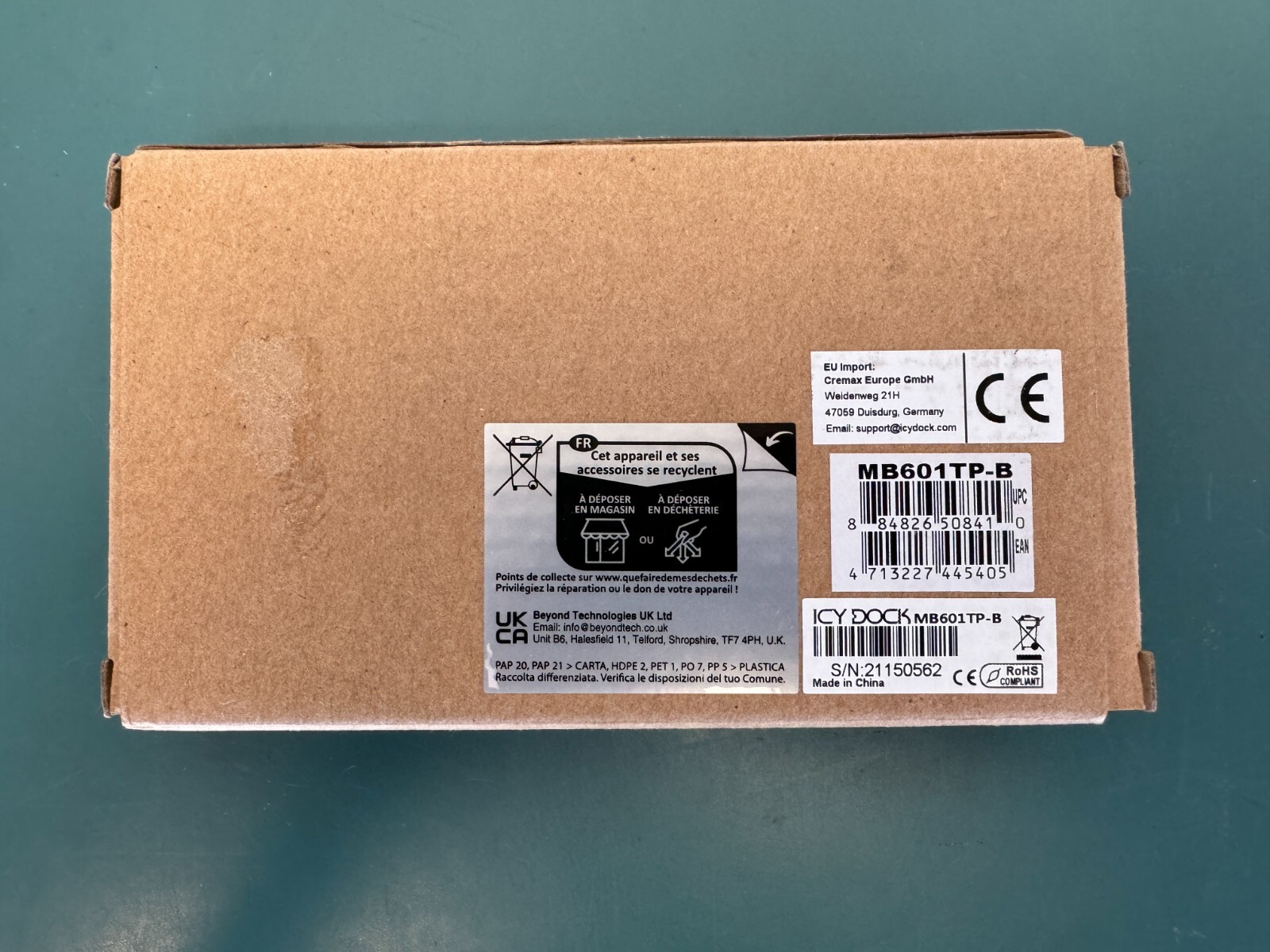 ICY DOCK ToughArmor MB601TP-B Hard drive hot-plug tray 3.5" U.2 NVMe MB601TP-B - Image 2