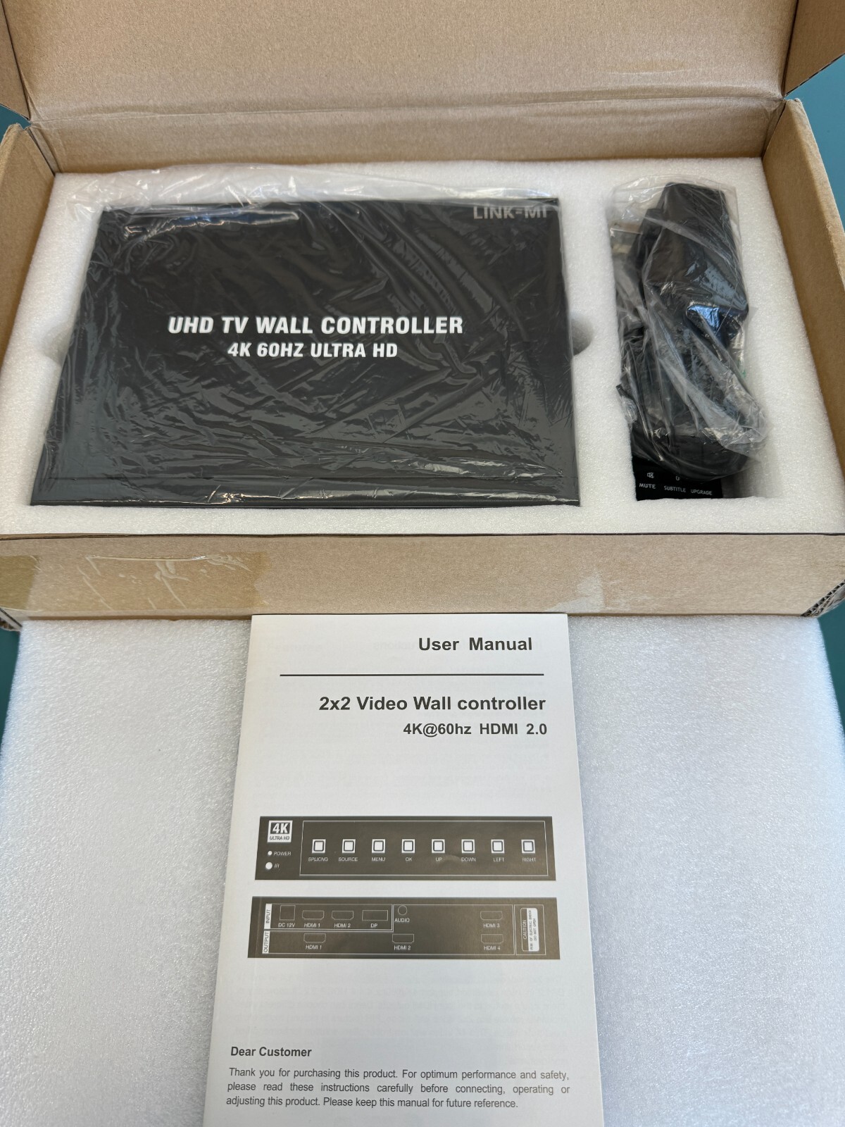 LINK-MI LM-TV04P 2x2 Video Wall controller 4K@60Hz HDMI 2.0 - Image 2