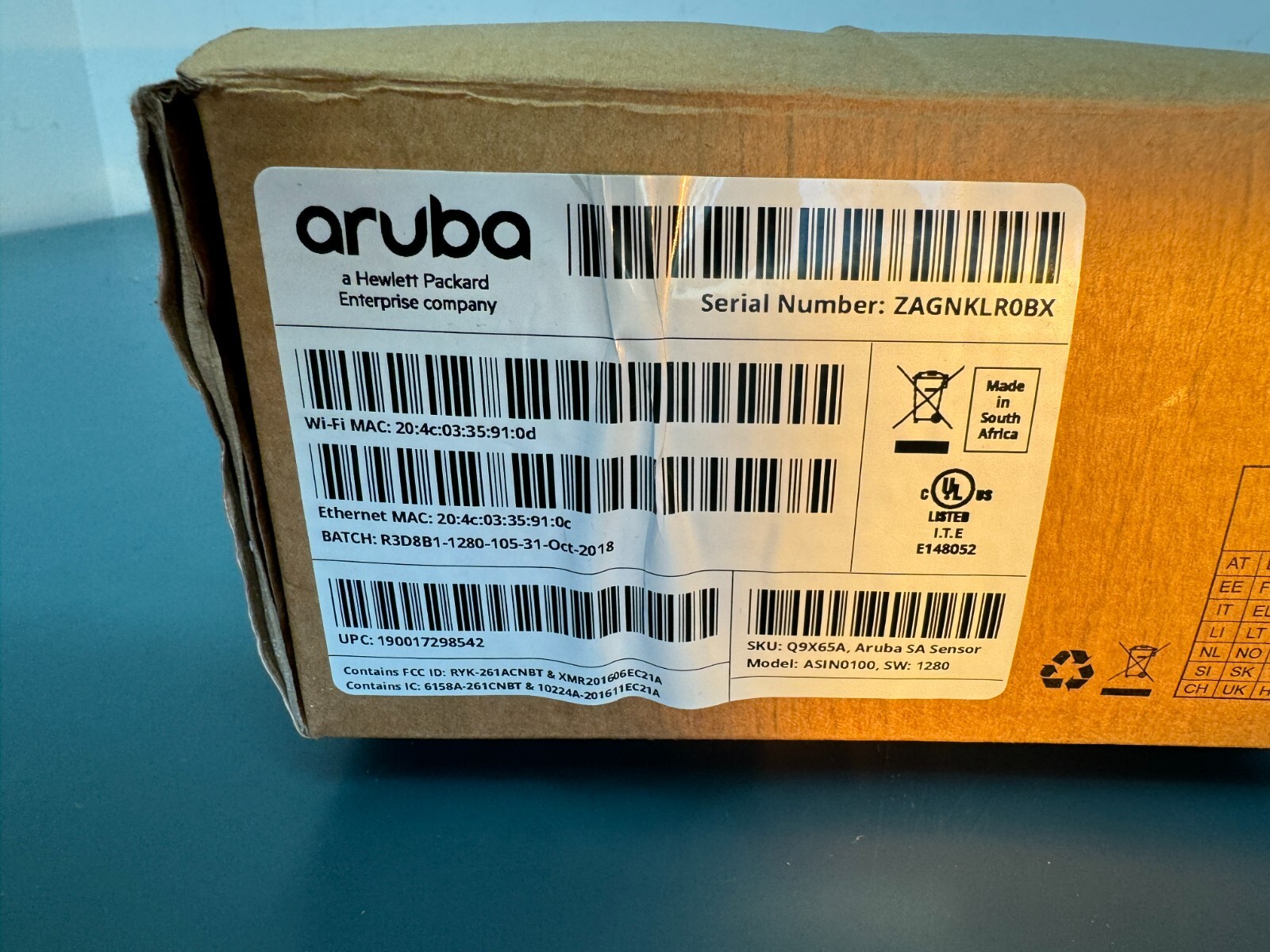 Aruba User Experience Insight LTE Sensor UXI ASIN0100 - Image 3