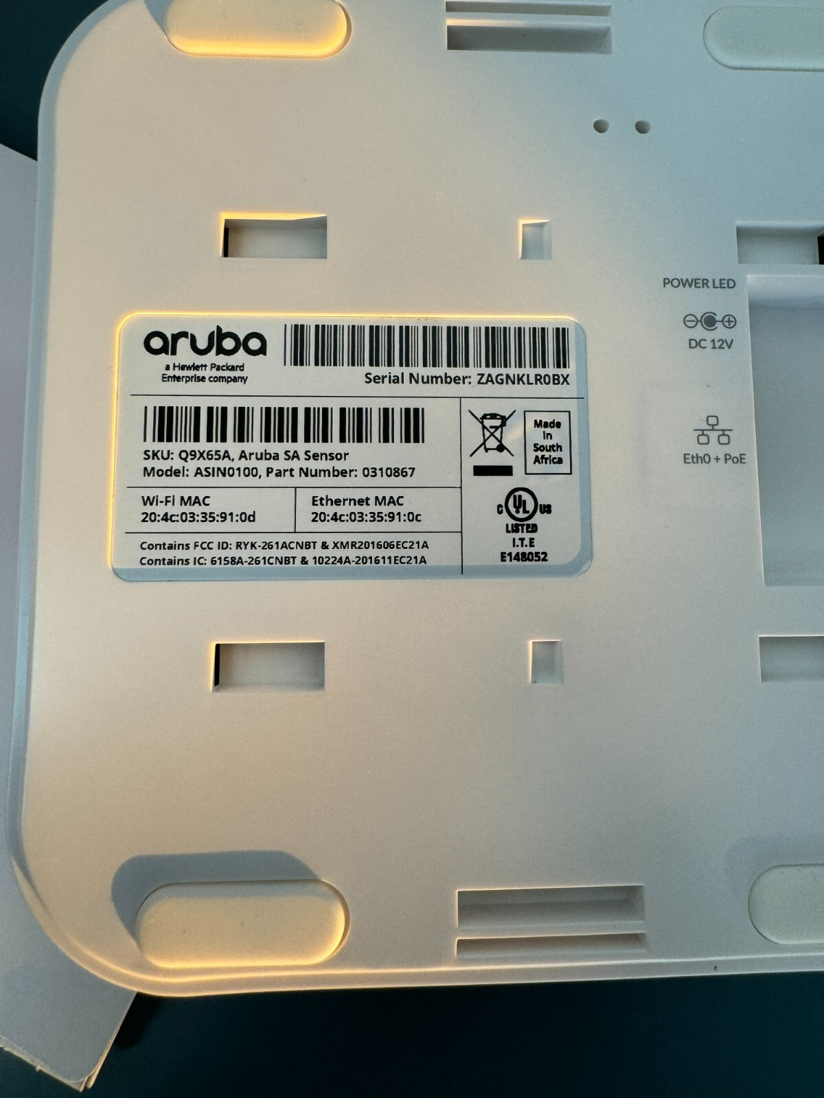 Aruba User Experience Insight LTE Sensor UXI ASIN0100 - Image 4