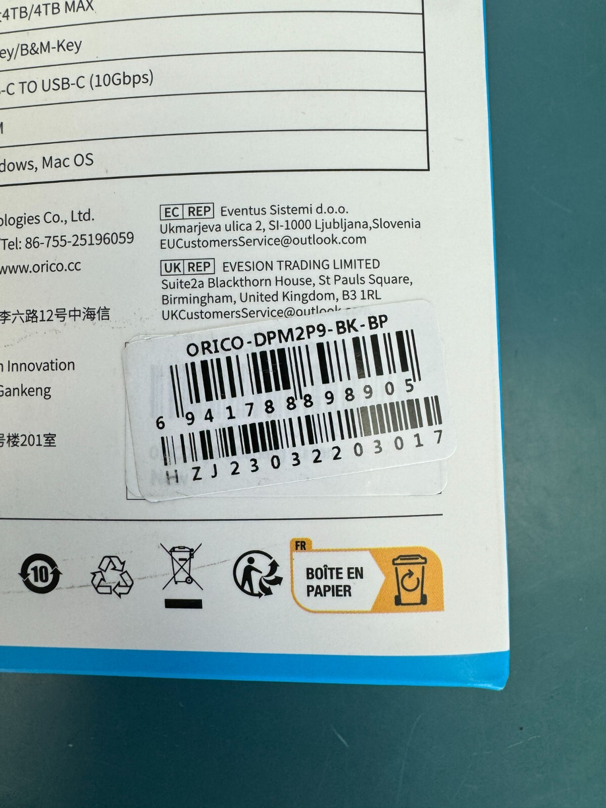 ORICO M.2 NVMe SATA SSD Enclosure 10Gbps PD100W RJ45 4K 10-in-1 Docking Station - Image 3