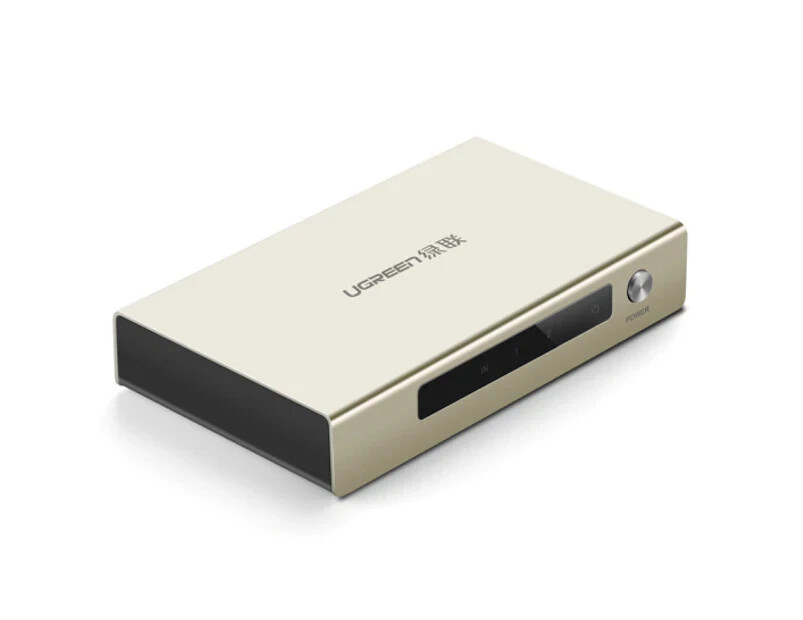 UGREEN 2-Port 2X1 Powered HDMI Splitter