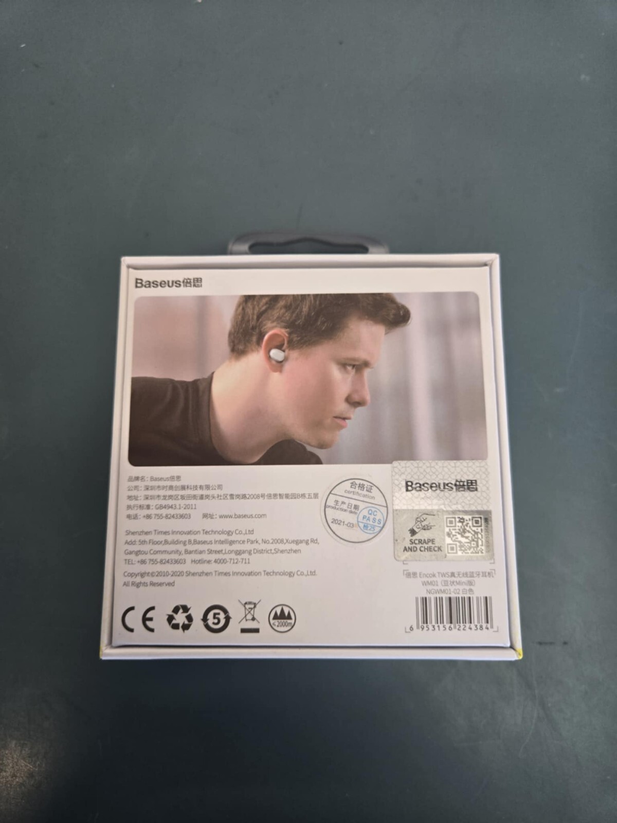Baseus WM01 True Wireless Earphones Bluetooth 5.0 Operating time 4hr+ - Image 2