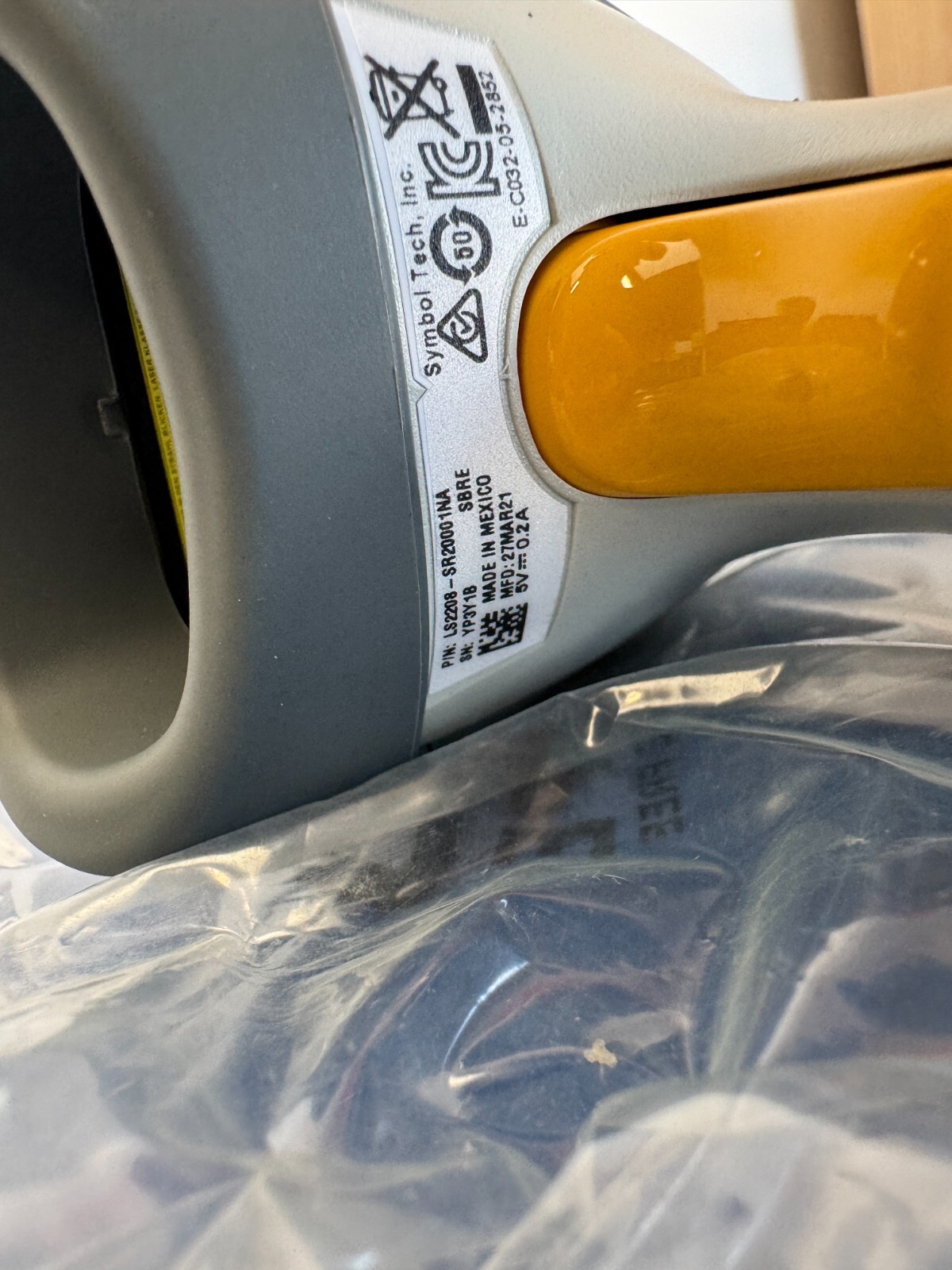 Motorola Symbol Zebra LS2208 1D Barcode Scanner LS2208-SR20001NA w/USB Cable - Image 5