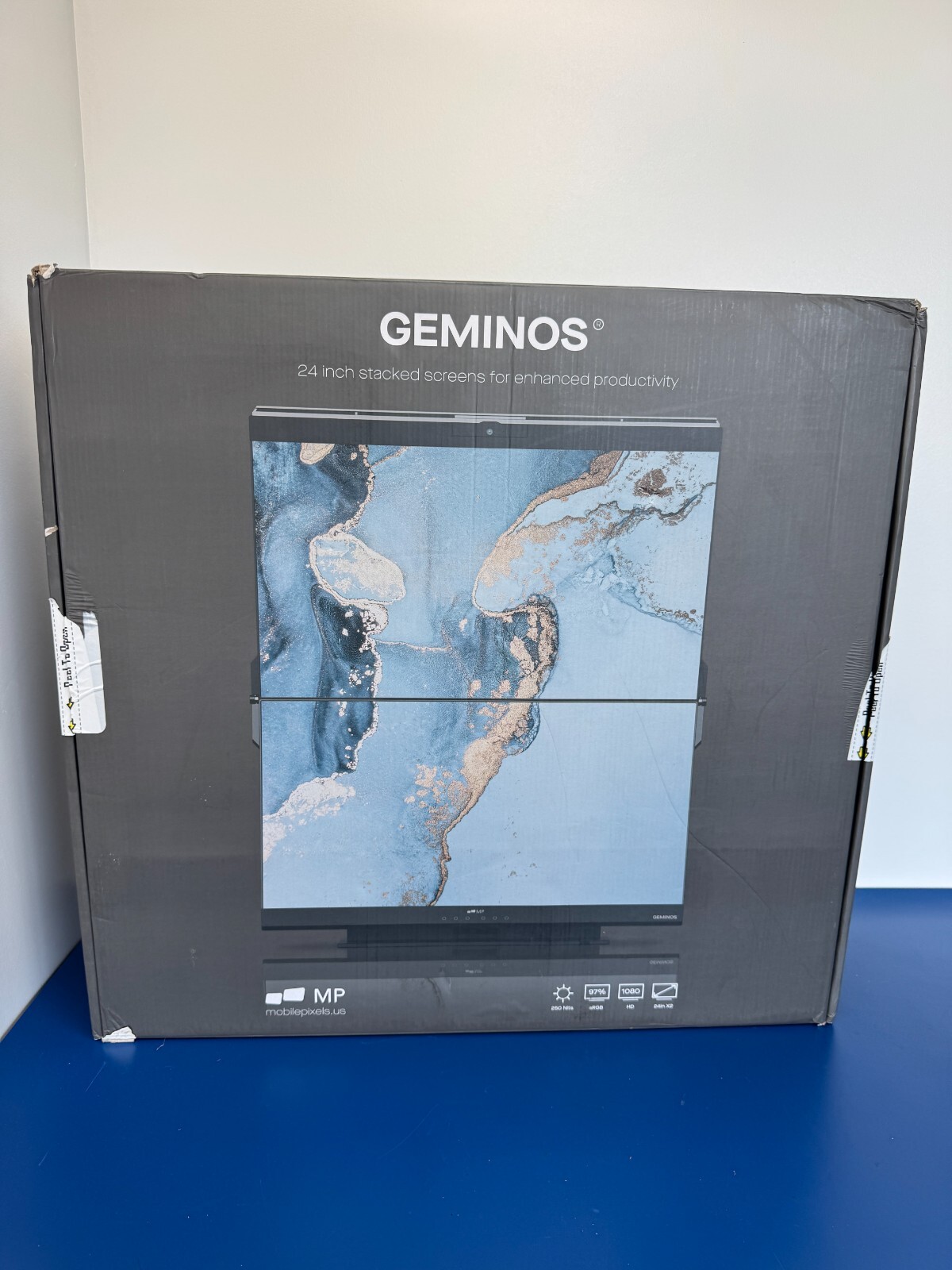 Mobile Pixels Geminos Dual 24" Stacked Computer Monitor (116-1001P01) - Image 2
