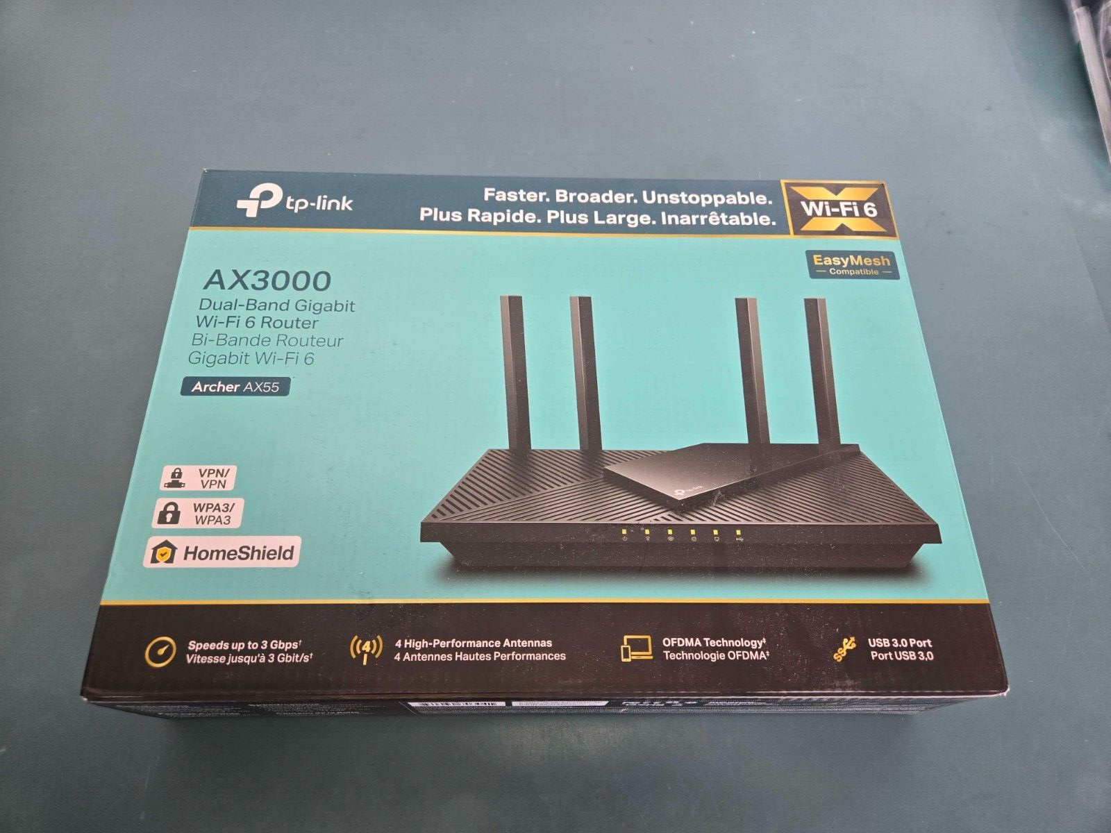 TP-Link Router Archer AX55 AX3000 Dual-Band Gigabit Wi-Fi 6