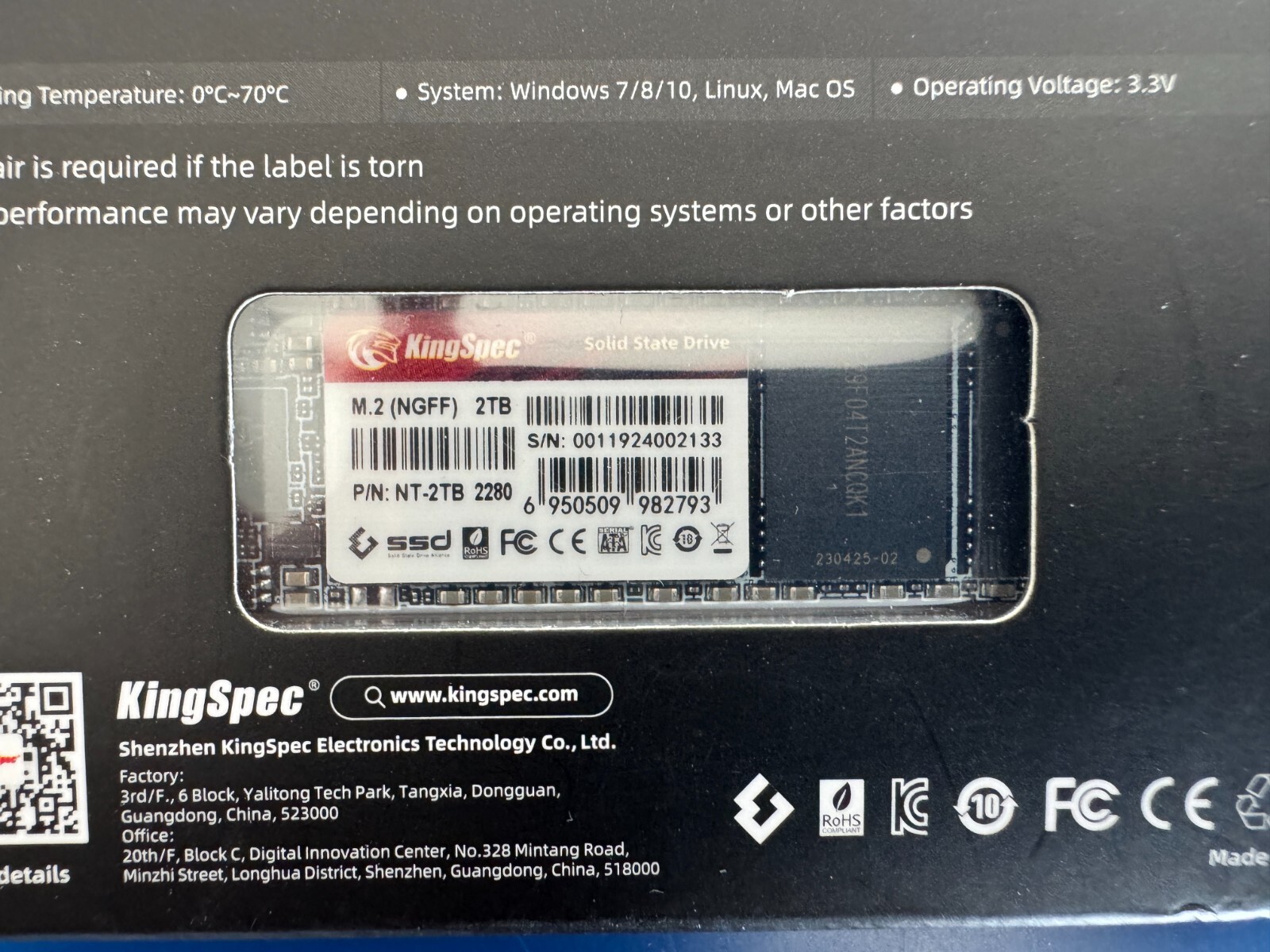 KingSpec NT-2TB 2280 2TB M.2 SATA SSD NGFF - Image 3
