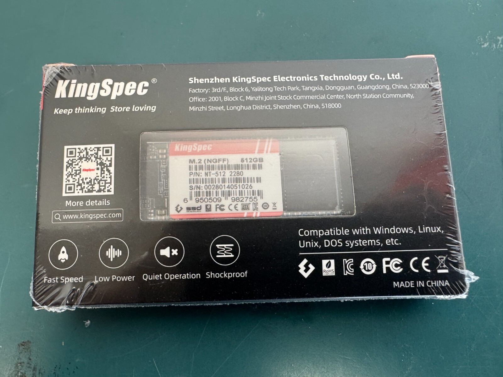 KingSpec NT-512-2280 512GB M.2 SATA SSD NGFF - Image 3
