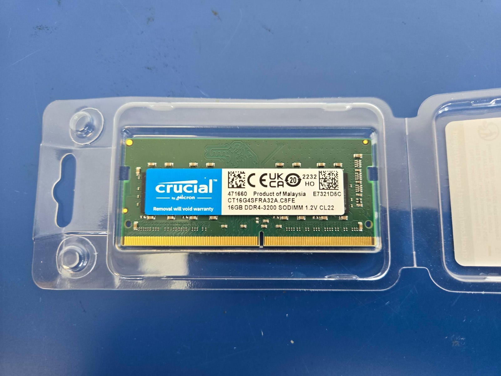 Crucial 16GB DDR4-3200 Laptop Memory RAM SODIMM CT16G4SFRA32A.C8FE - Image 2