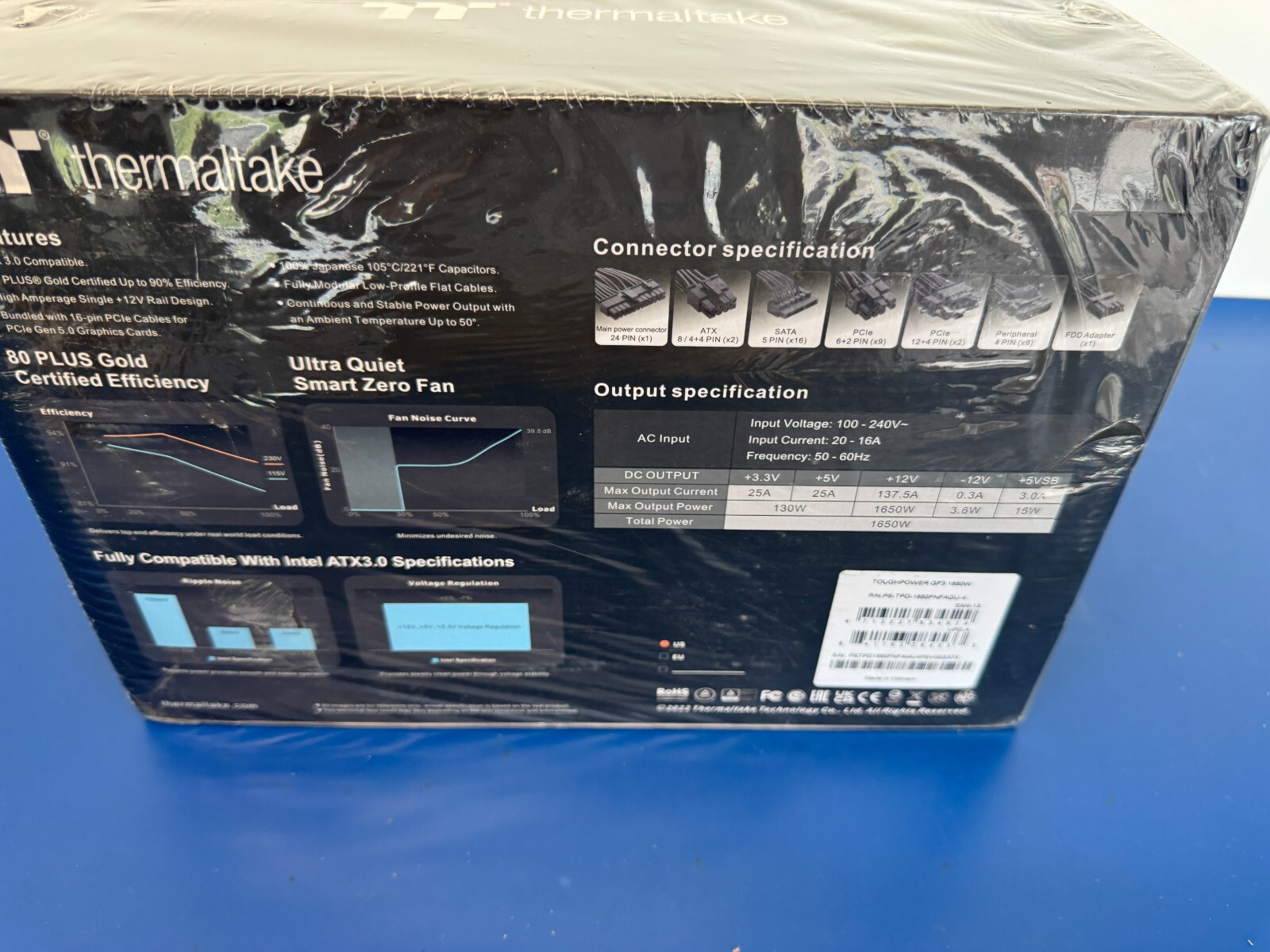 Thermaltake ToughPower GF3 TPD-1650AH3FSG PS-TPD-1650FNFAGU-4 1650W Power Supply - Image 3