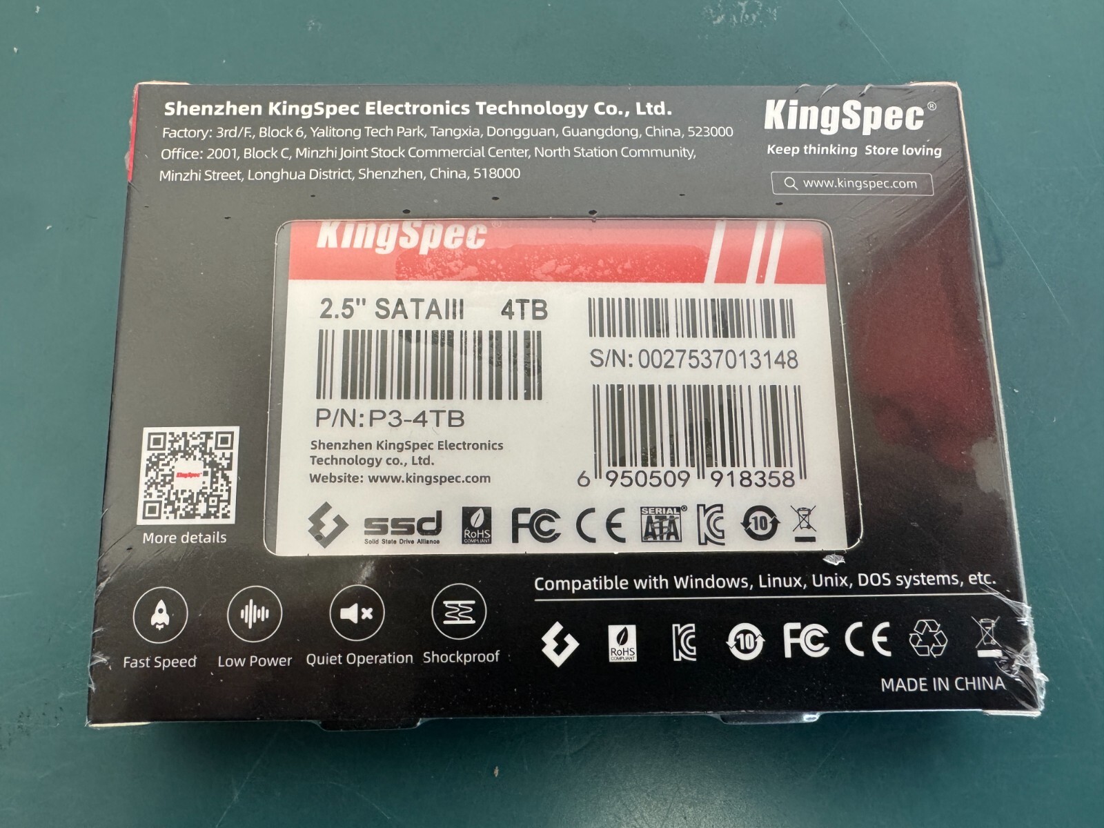 KingSpec 4TB 2.5" SATA SSD, SATA III 6Gb/s Internal Solid State Drive 3D NAND - Image 3