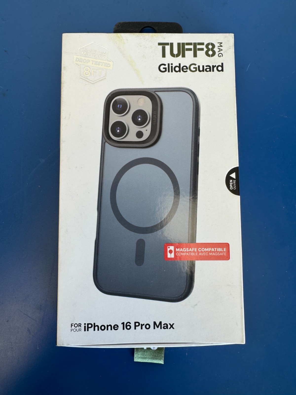 TUFF8 GlideGuard Mag Case iPhone 16 Pro Max, Blue - Image 2