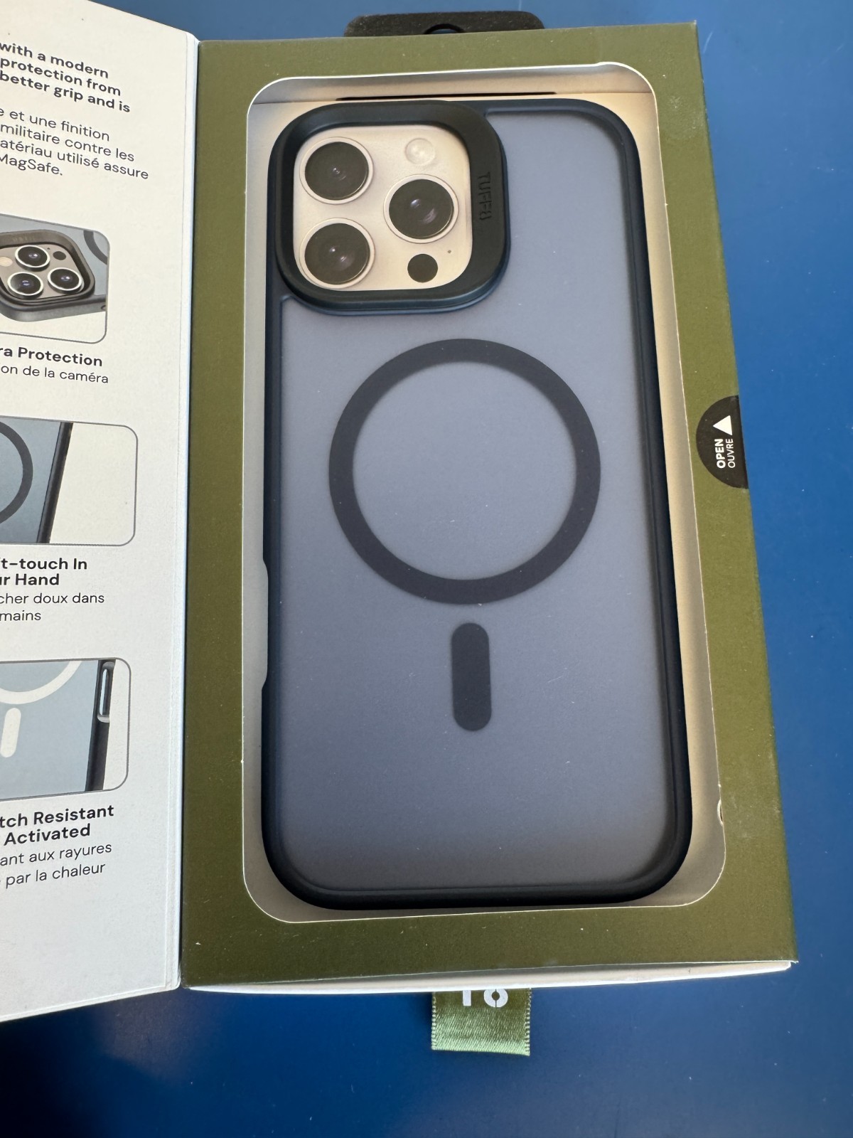 TUFF8 GlideGuard Mag Case iPhone 16 Pro Max, Blue - Image 4
