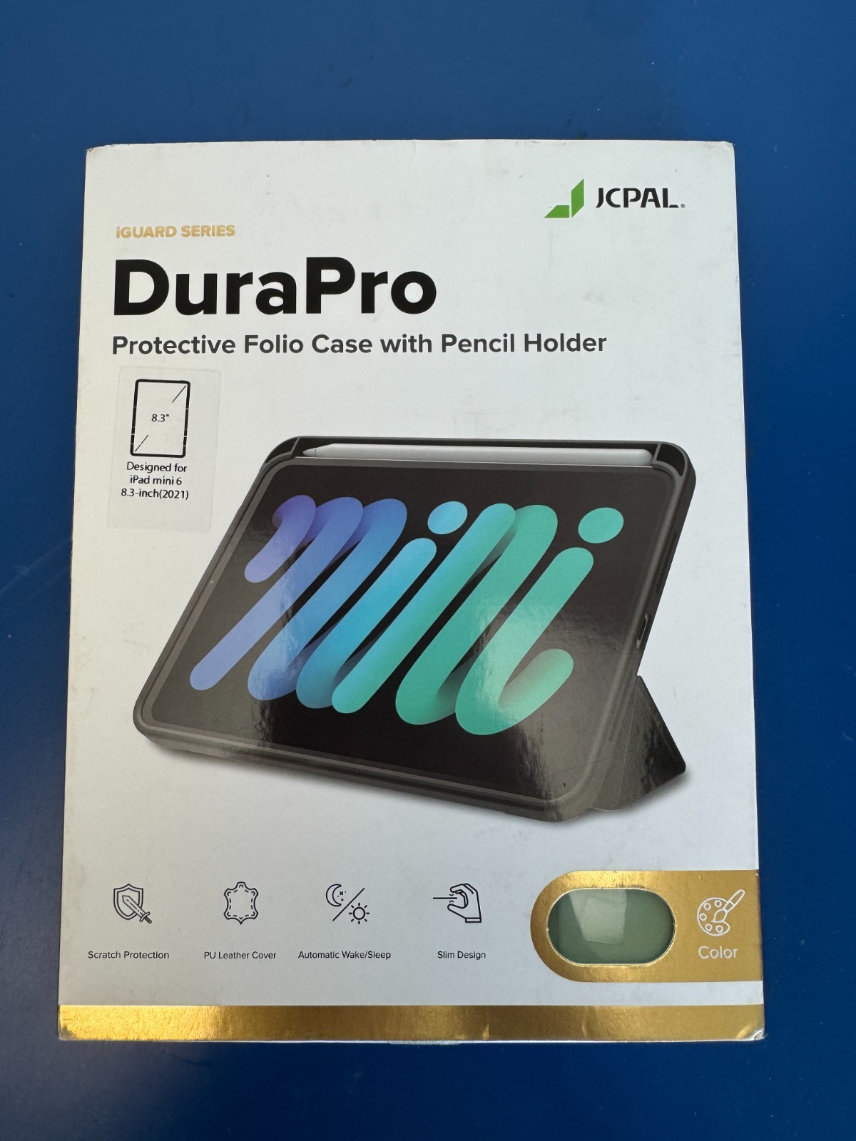 JCPal DuraPro Protective Folio Case with Pencil Holder for iPad mini 8.3" 6th G - Image 3