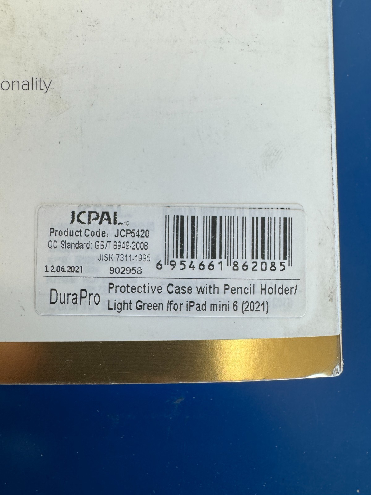 JCPal DuraPro Protective Folio Case with Pencil Holder for iPad mini 8.3" 6th G - Image 4