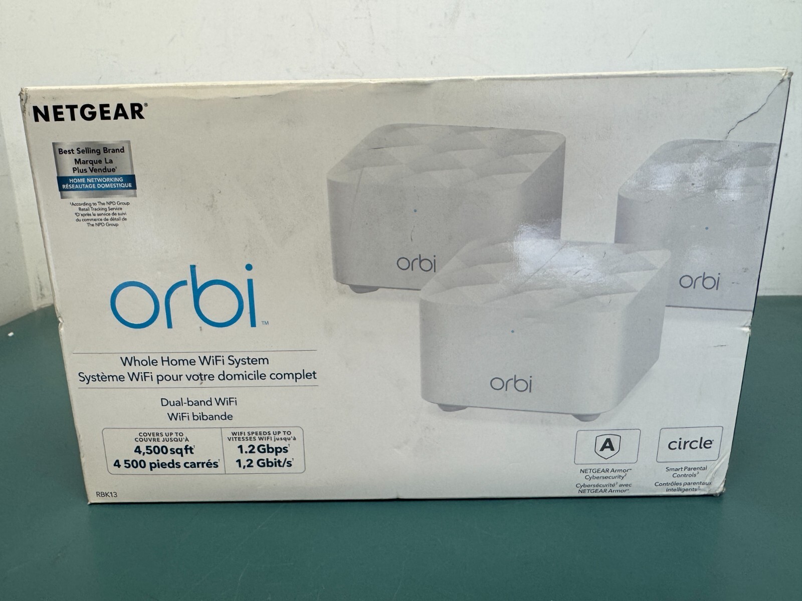 Netgear Orbi RBK13 3-pack Whole Home WiFi System Dual-band WiFi (RBK13-100CNS)