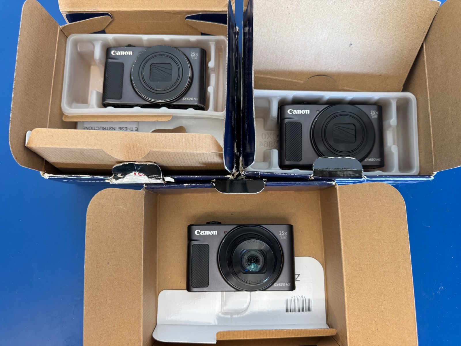 Lot of 3 DEFECTIVE Canon PowerShot SX620 HS 20.2MP Digital Camera - Image 2