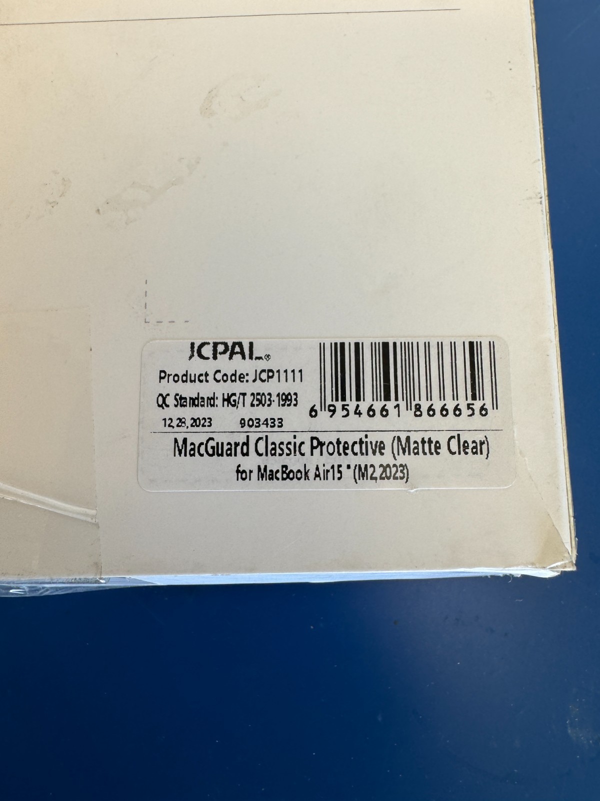 JCPal MacGuard Protective Case for MacBook Air 15" M2 2022 Clear color - Image 2