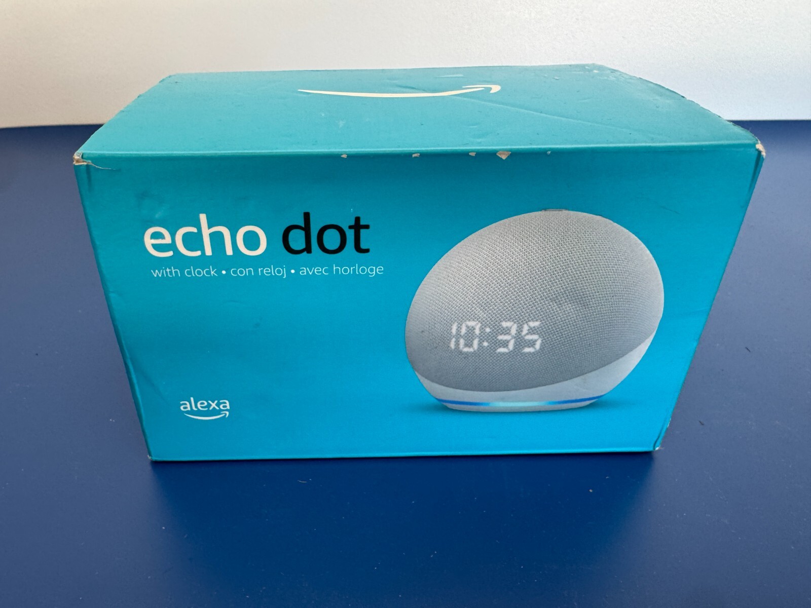 Amazon Echo Dot 4th Gen 2020 Smart Speaker with CLOCK Alexa WiFi Bluetooth Blue
