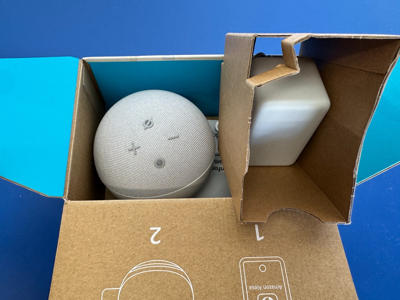 Amazon Echo Dot 4th Gen 2020 Smart Speaker with CLOCK Alexa WiFi Bluetooth Blue - Image 2