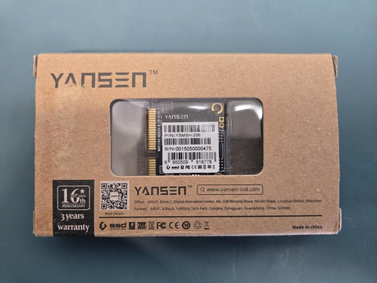 Yansen mSATA SSD 256GB YSMSH-256 - Image 2