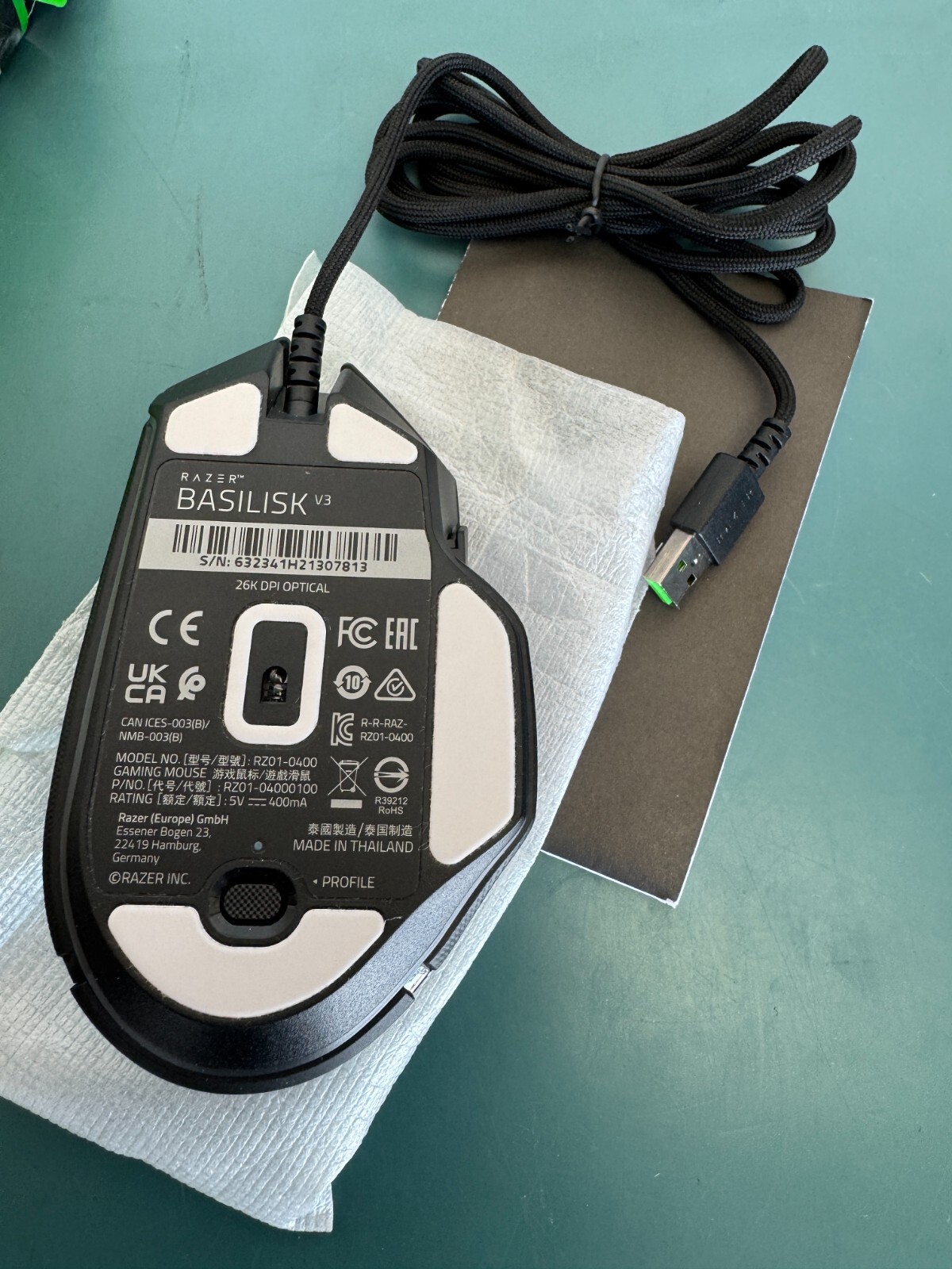 Razer BASILISK V3 Customizable Ergonomic Wired Gaming Mouse w/ Chroma RGB - Image 4