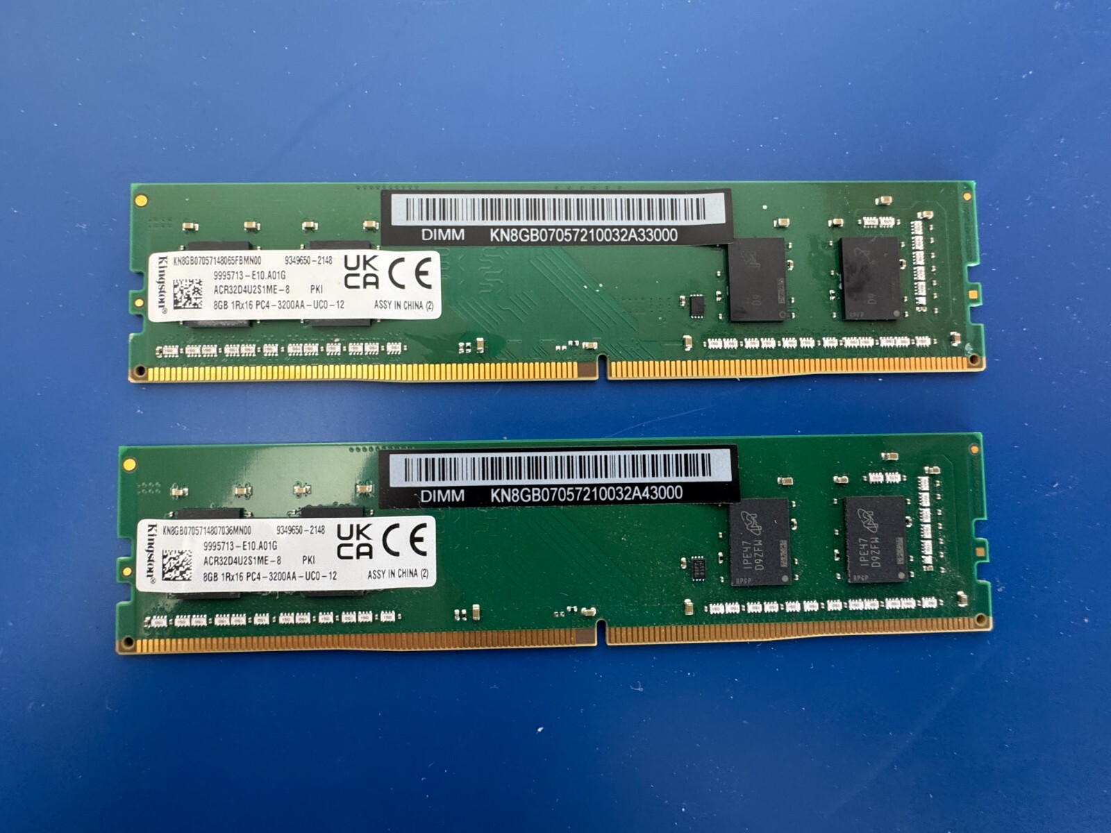 Kingston 2 x 8GB (16GB) DDR4 3200 MHz PC4-25600 DIMM 288-Pin Desktop Memory RAM - Image 2