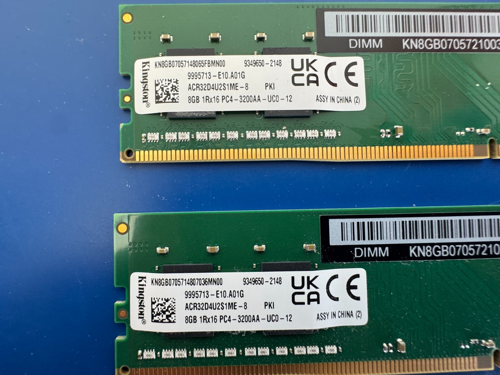 Kingston 2 x 8GB (16GB) DDR4 3200 MHz PC4-25600 DIMM 288-Pin Desktop Memory RAM - Image 3