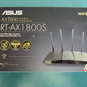 ASUS RT-AX1800S Dual Band WiFi 6 Extendable Router, Subscription-Free Network