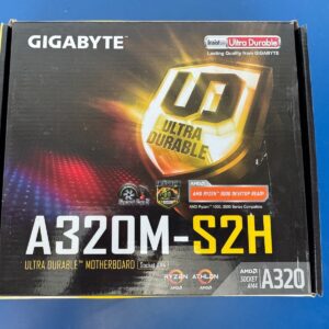 GIGABYTE A320M-S2H AMD Ryzen 5000 Ready AM4 MicroATX Motherboard