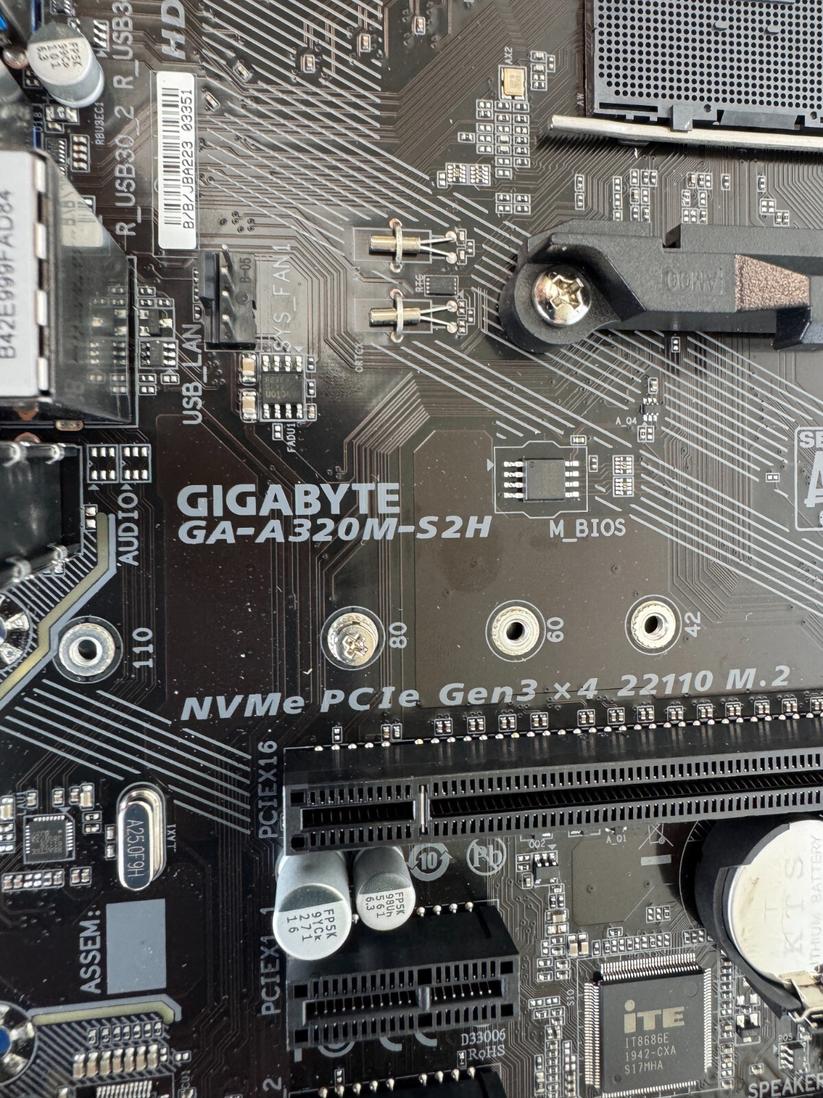 GIGABYTE A320M-S2H AMD Ryzen 5000 Ready AM4 MicroATX Motherboard - Image 6