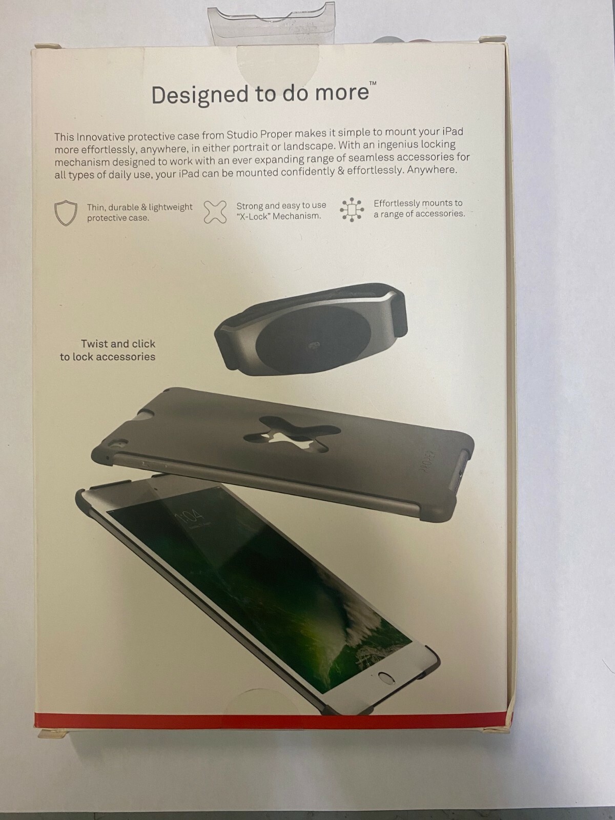 Studio Proper X Lock iPad Mini 4 Shell Space Grey SPCIPAM4SSG1 - Image 3