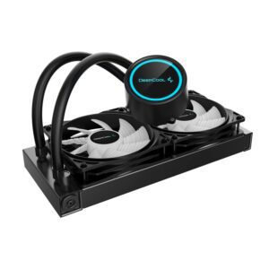 DeepCool GAMMAXX L240T computer liquid cooling NOT WITH ORIGINAL FANS