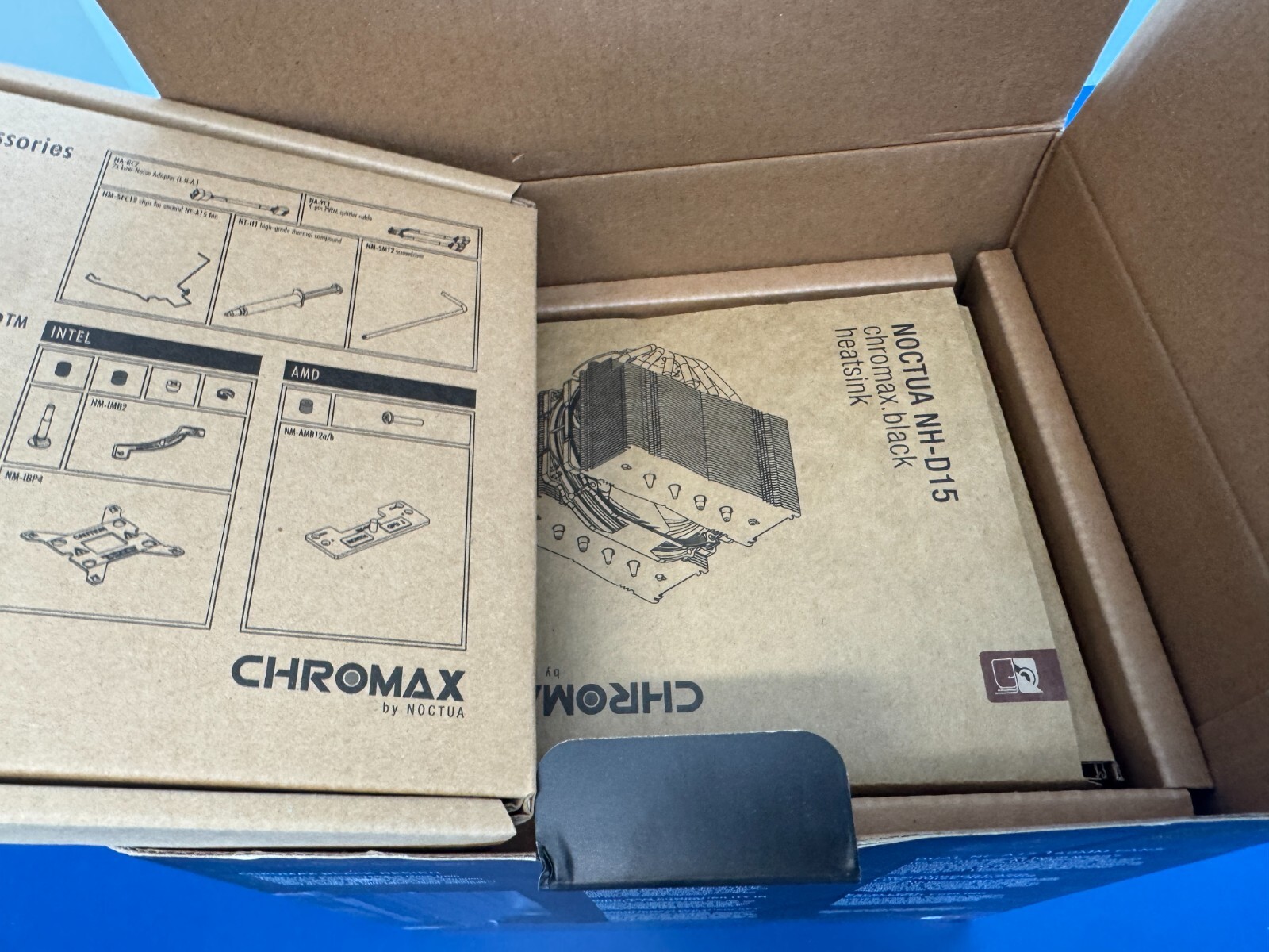 Noctua NH-D15 chromax.Black, Dual-Tower CPU Cooler (140mm, Black) - Image 5