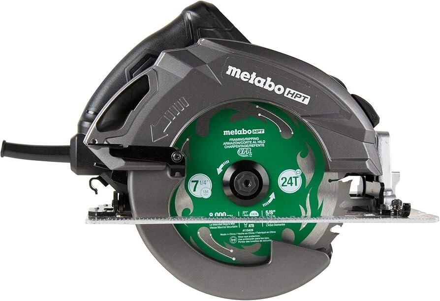 Metabo HPT 7-1/4 Inch Pro Circular Saw "RIPMAX" w/ Electric Brake | C7BUR