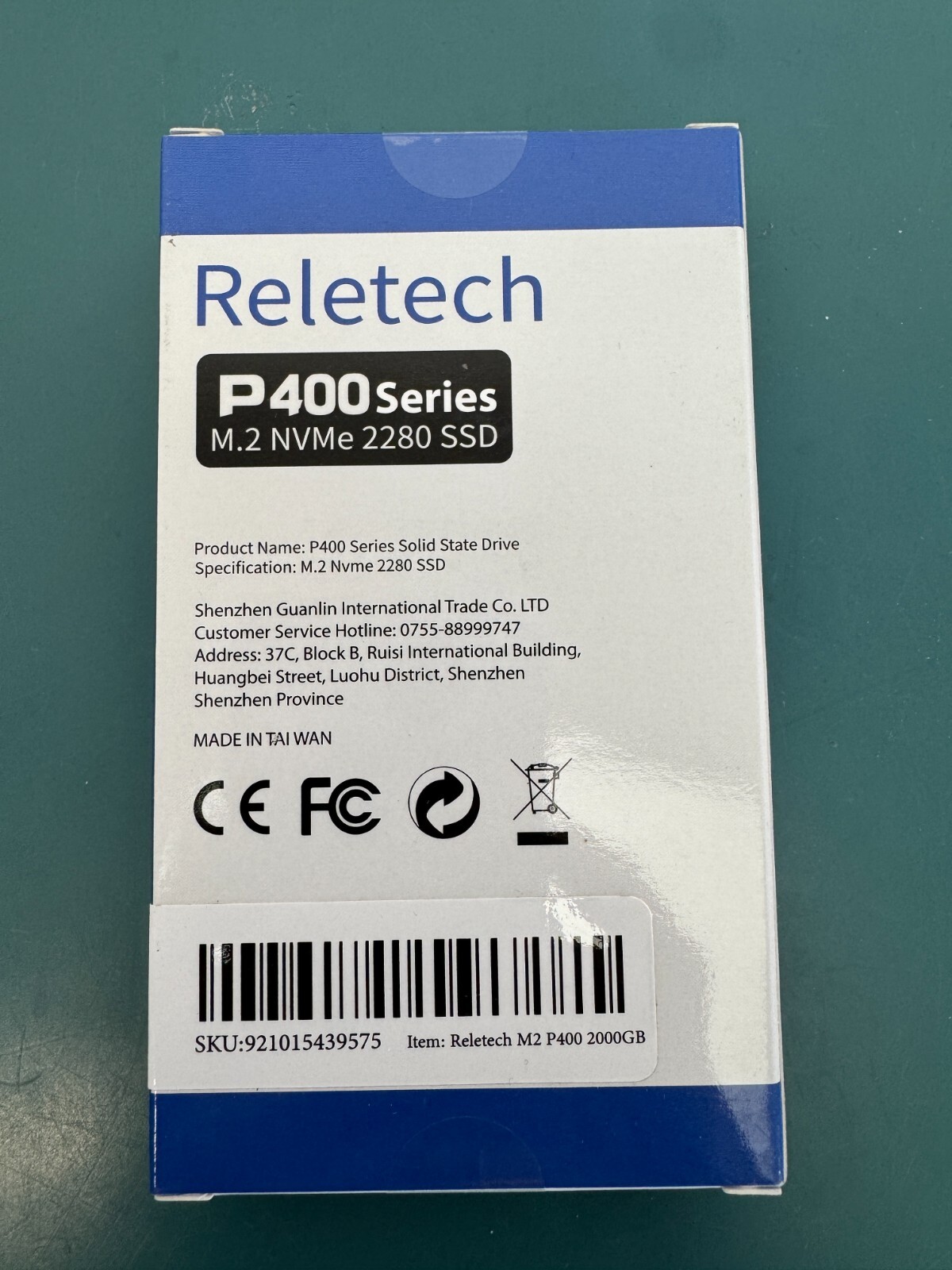 Reletech P400 Series M.2 Nvme 2280 SSD 2000GB Solid State Drive - Image 2