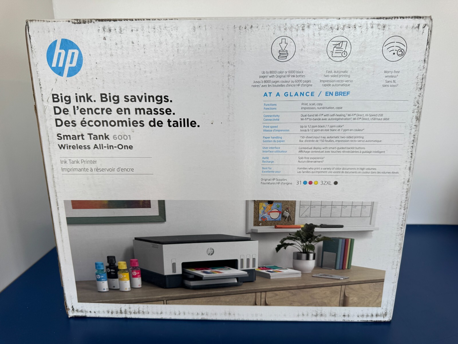 HP Smart Tank 6001 All-in-One InkJet Printer, Color Mobile Print, Scan, Copy, - Image 2