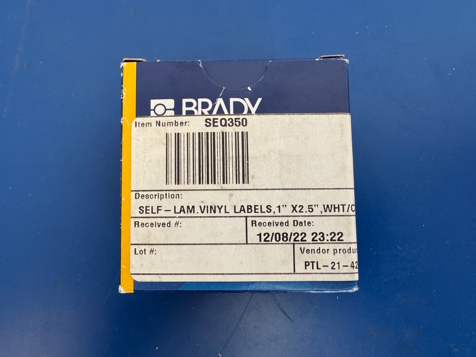 BRADY Self-Laminating Vinyl Wrap Labels for BMP61 BMP71 M611 - 2.5"x 1", White - Image 2