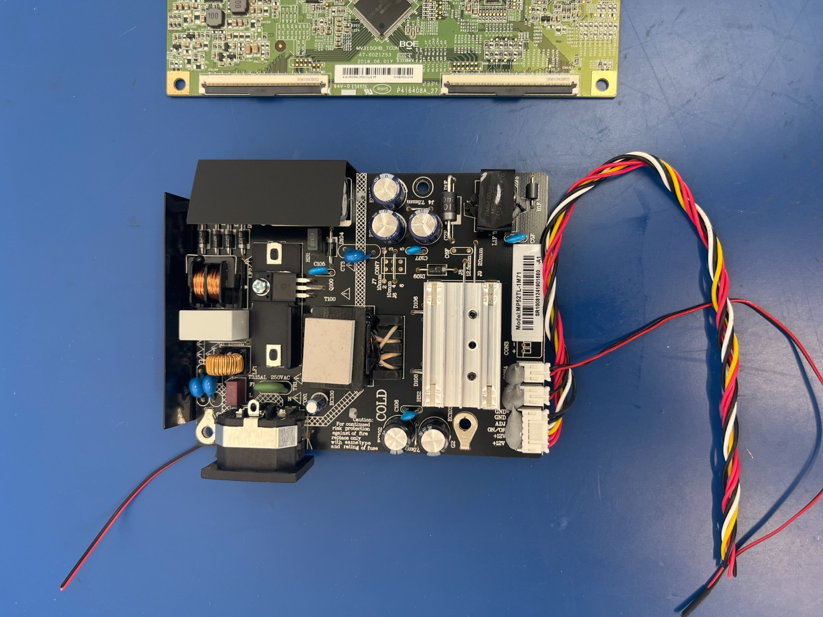 VIEWSONIC VX3276-2K-MHD VS17090 MONITOR MAIN BOARD T-CON PSU REPAIR KIT - Image 6