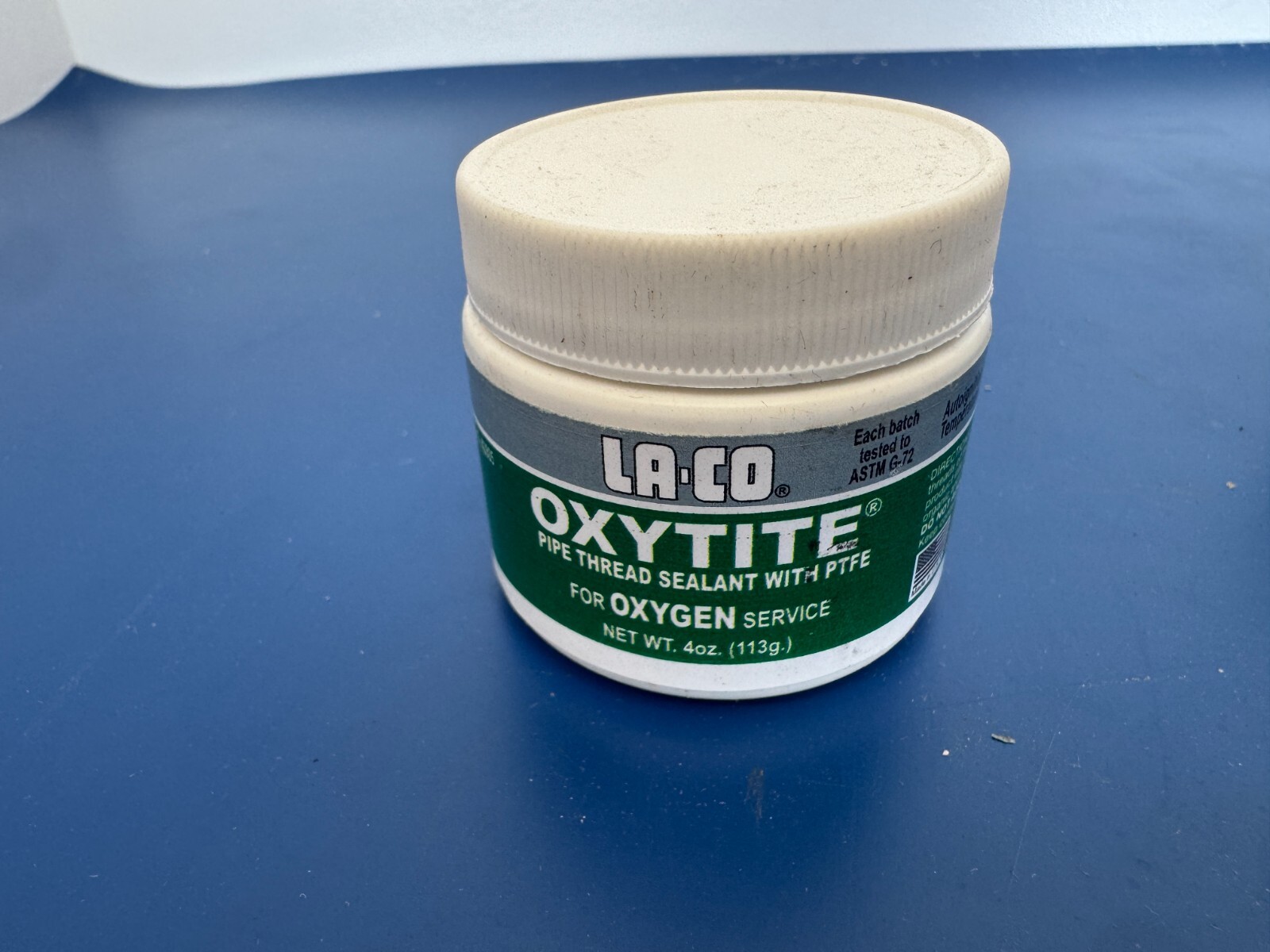 LA-CO ® 042805 OXY-TITE ® Pipe Thread Sealant, 4 oz, White - Image 2