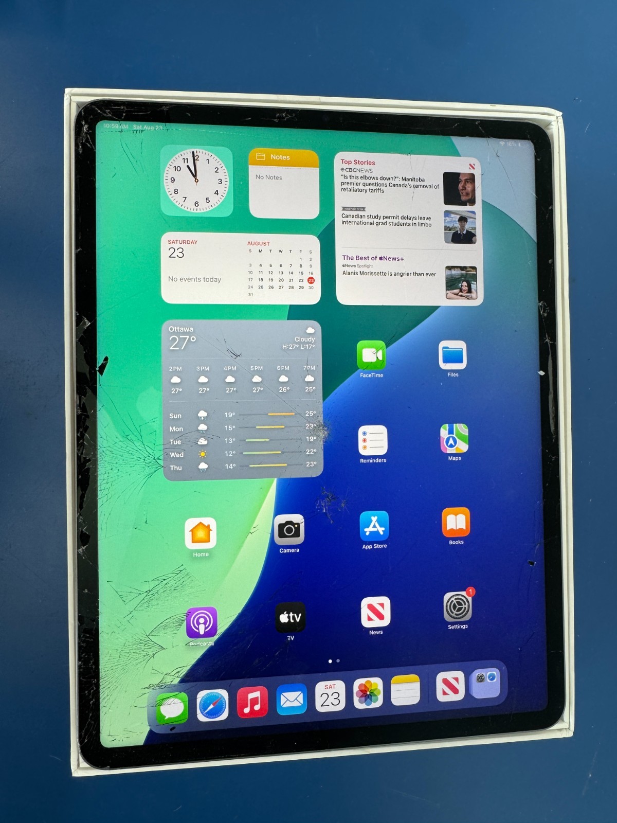 **READ** DEFECT iPad Pro 12.9 5th Generation 128GB Wifi Space Grey