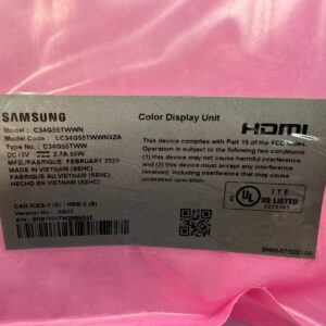 SAMSUNG Odyssey G5 34" C34G55TWWN LC34G55TWWNXZ Monitor Main Board + T-Con Board