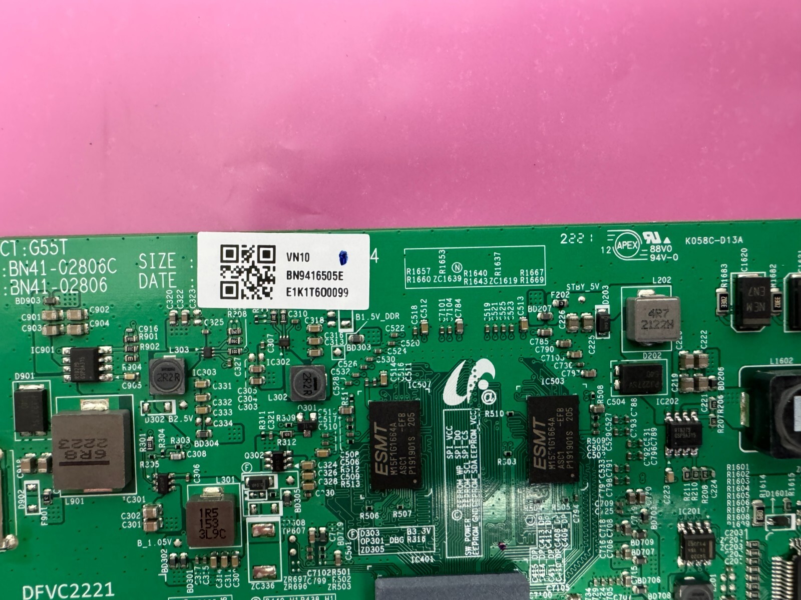 Samsung Odyssey G5 Curved Monitor Main Board C27G55TQWN BN9717830G BN9416505G - Image 3