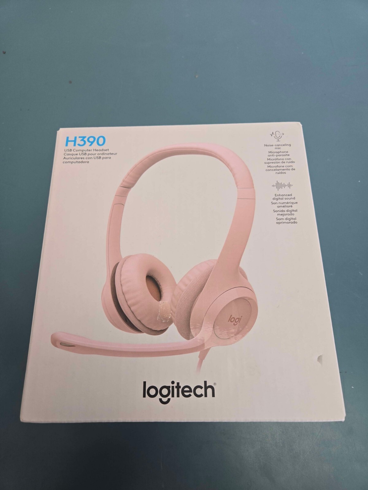 Logitech H390 USB Computer Headset - Pink - Image 2
