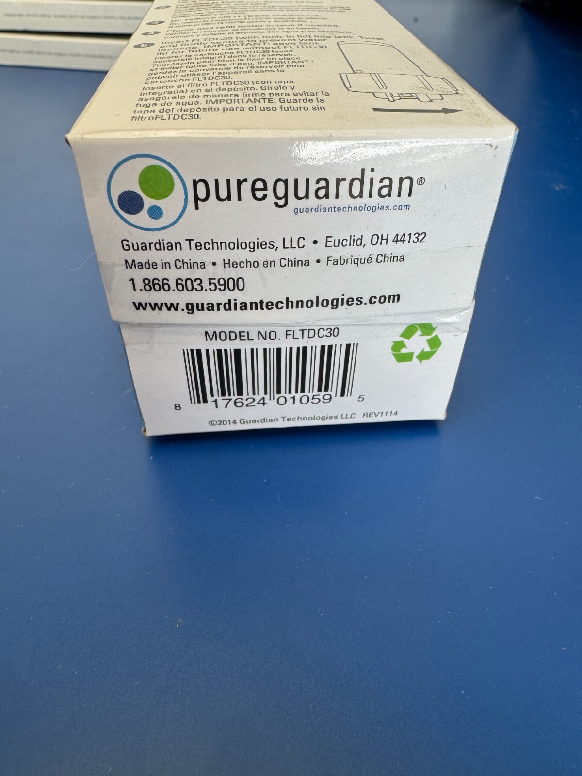 PureGuardian FLTDC30 Humidifier Demineralization Filter Cartridge 3 - Image 2