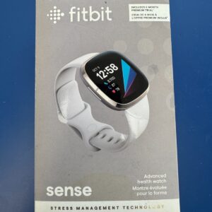 Fitbit FB512GLWTFRCJK Sense Soft Gold Stainless Steel with Lunar White Band